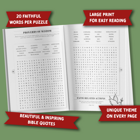 Inspirational Bible Word Search for Adults