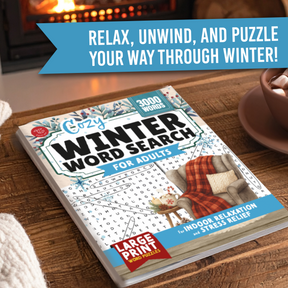Cozy Winter Word Search for Adults