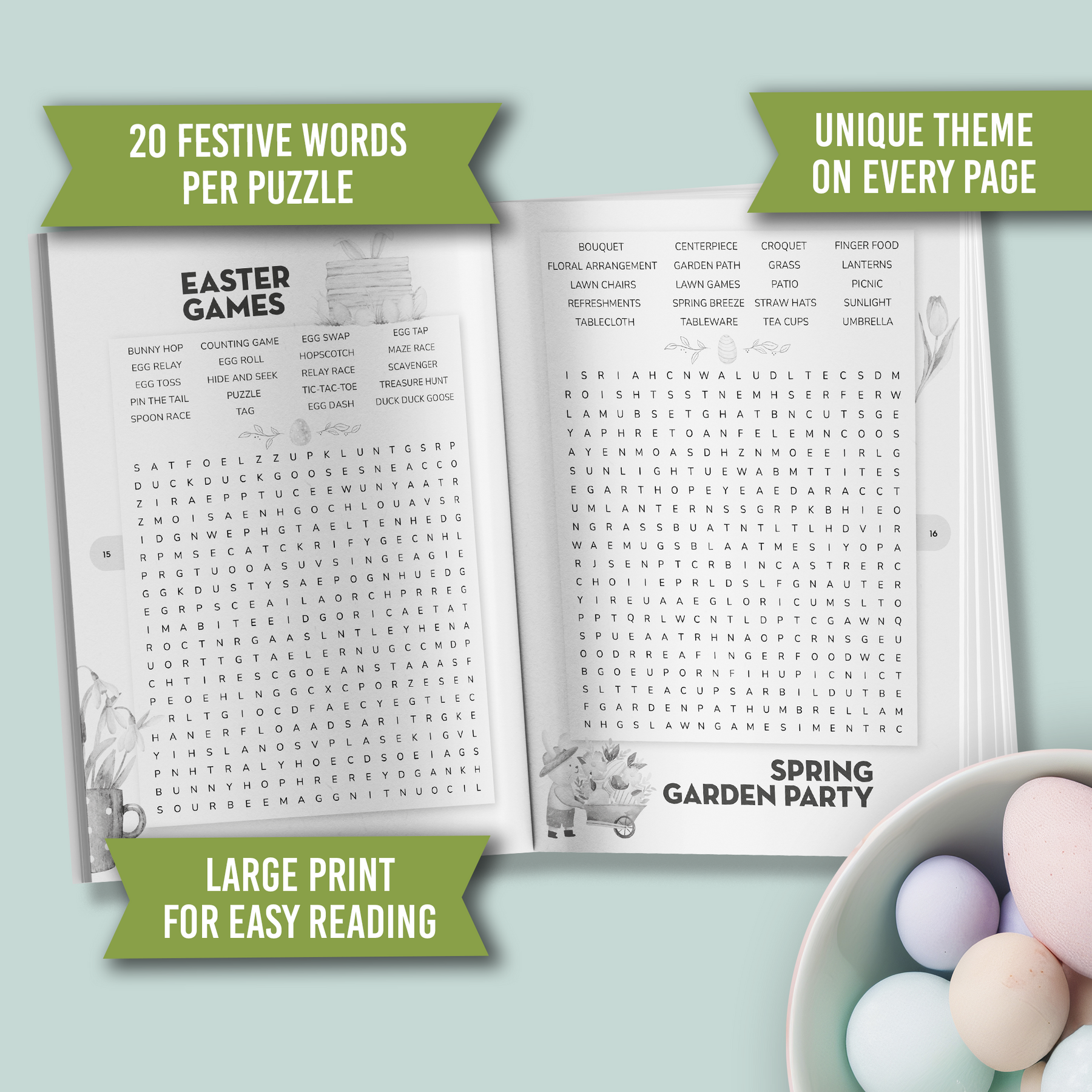 Joyful Easter Word Search for Adults