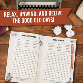 Nostalgic Word Search for Adults & Seniors