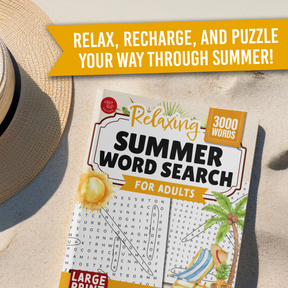 Relaxing Summer Word Search for Adults