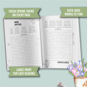Peaceful Spring Word Search for Adults