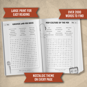 Nostalgic Word Search for Adults & Seniors