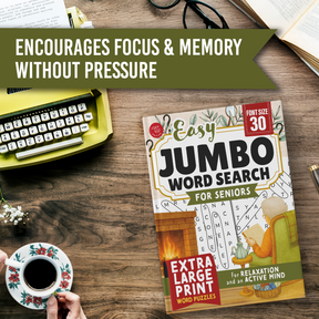 Easy Jumbo Word Search for Seniors