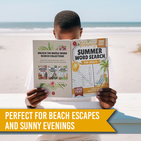 Relaxing Summer Word Search for Adults