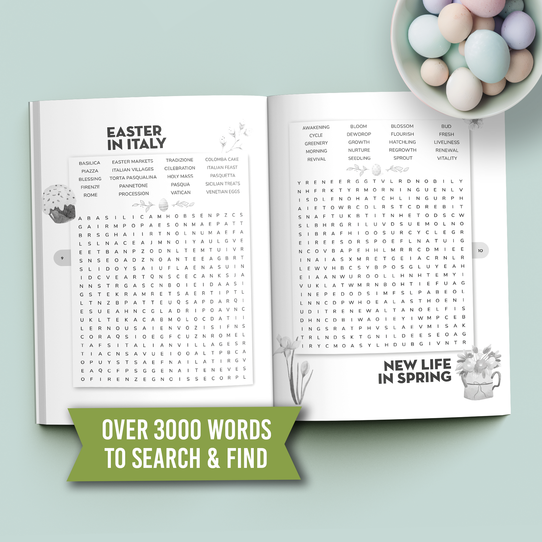 Joyful Easter Word Search for Adults