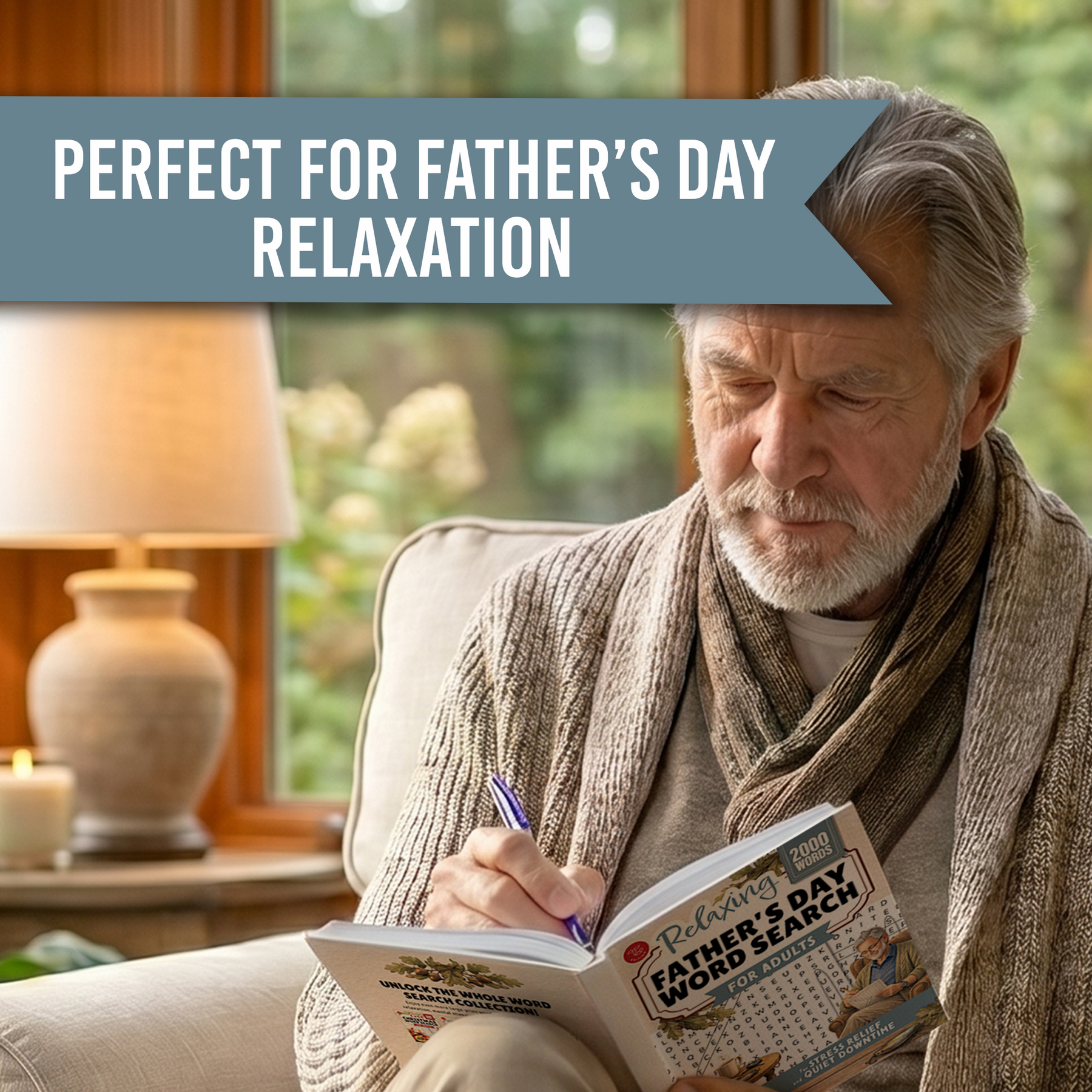 Relaxing Father’s Day Word Search for Adults – product image 3