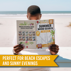 Relaxing Summer Word Search for Adults