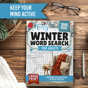 Cozy Winter Word Search for Adults