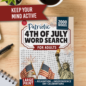 Patriotic 4th of July Word Search for Adults – product image 4