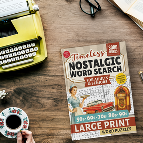 Nostalgic Word Search for Adults & Seniors