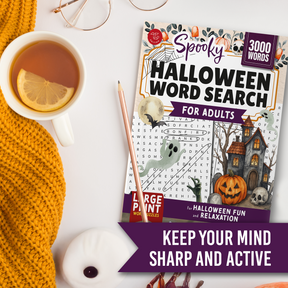 Spooky Halloween Word Search for Adults