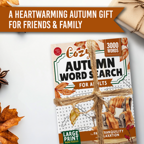Cozy Autumn Word Search for Adults