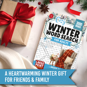 Cozy Winter Word Search for Adults