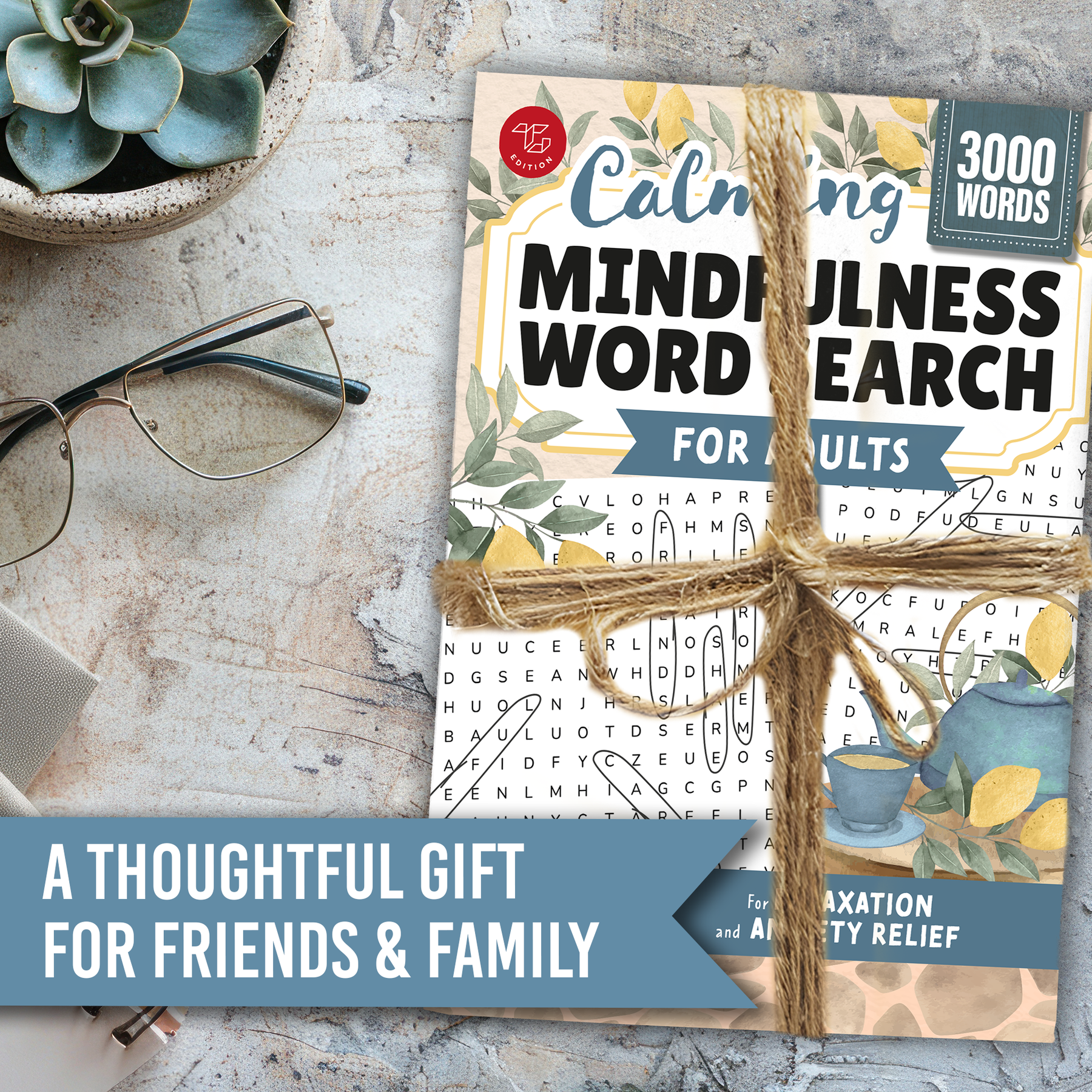 Calming Mindfulness Word Search for Adults