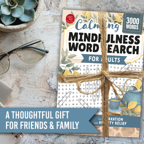 Calming Mindfulness Word Search for Adults