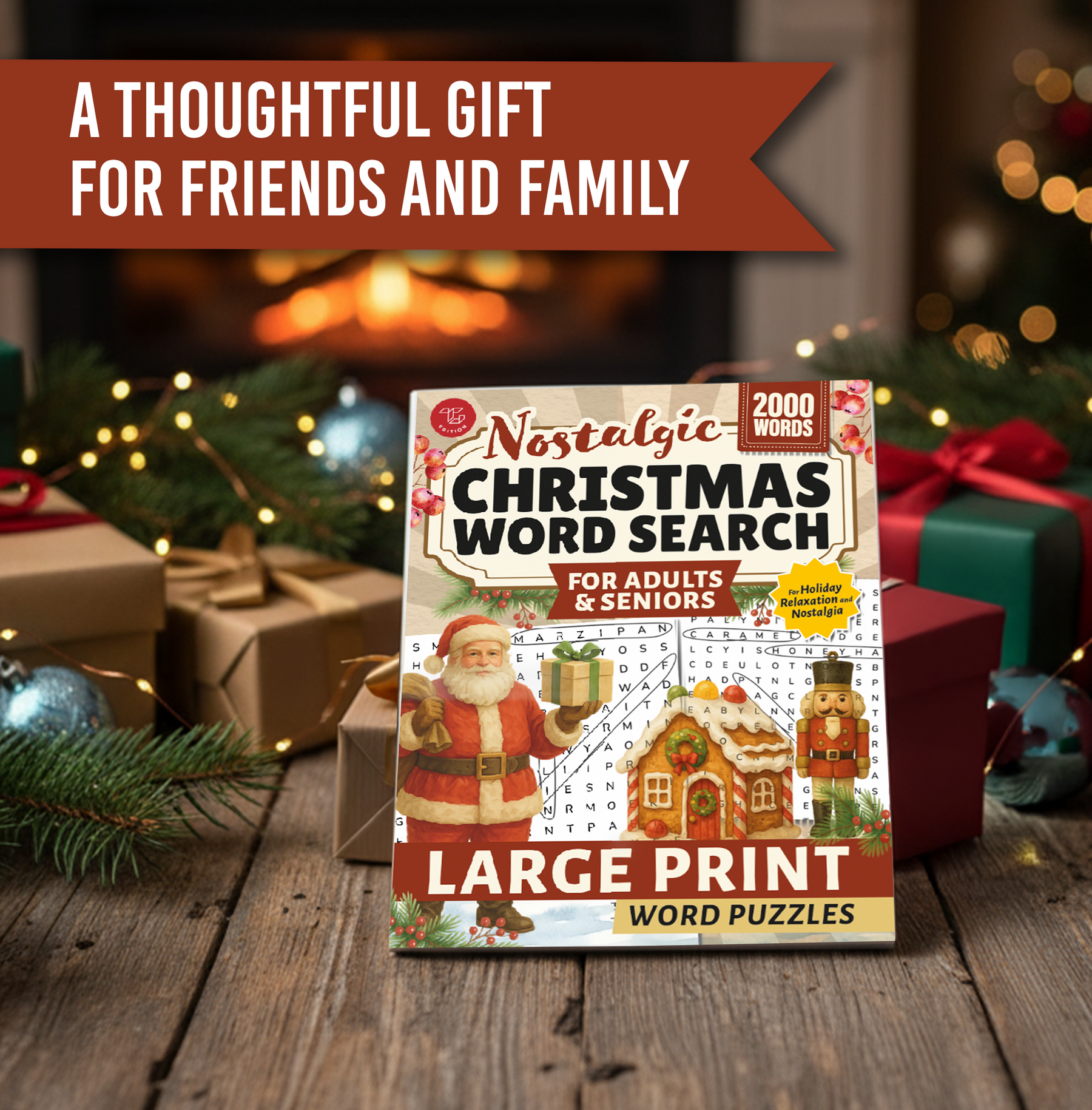 Nostalgic Christmas Word Search for Adults & Seniors