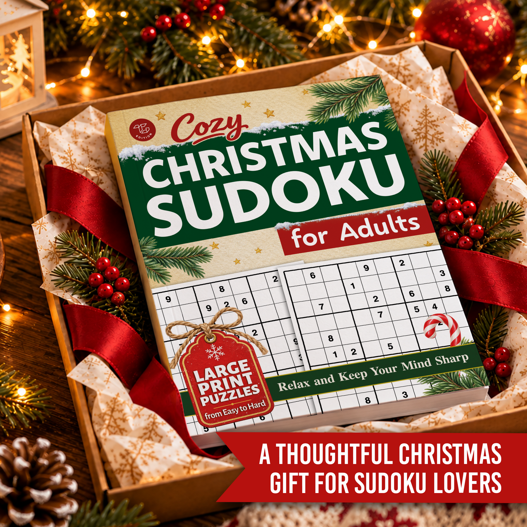 Cozy Christmas Sudoku for Adults – product image 5
