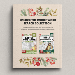 Cozy Christmas Word Search for Adults