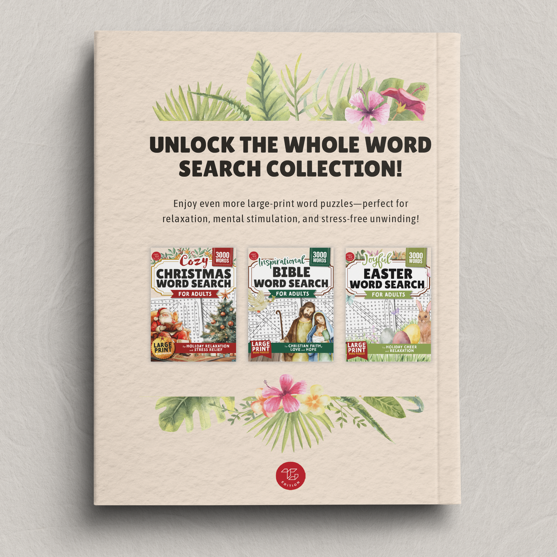 Relaxing Summer Word Search for Adults