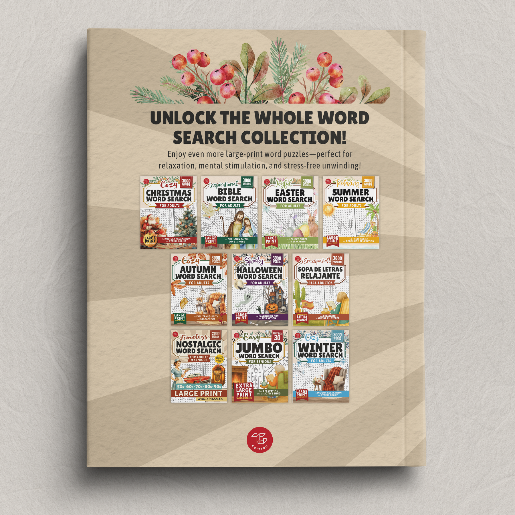 Nostalgic Christmas Word Search for Adults & Seniors
