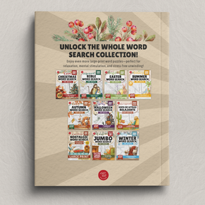 Nostalgic Christmas Word Search for Adults & Seniors