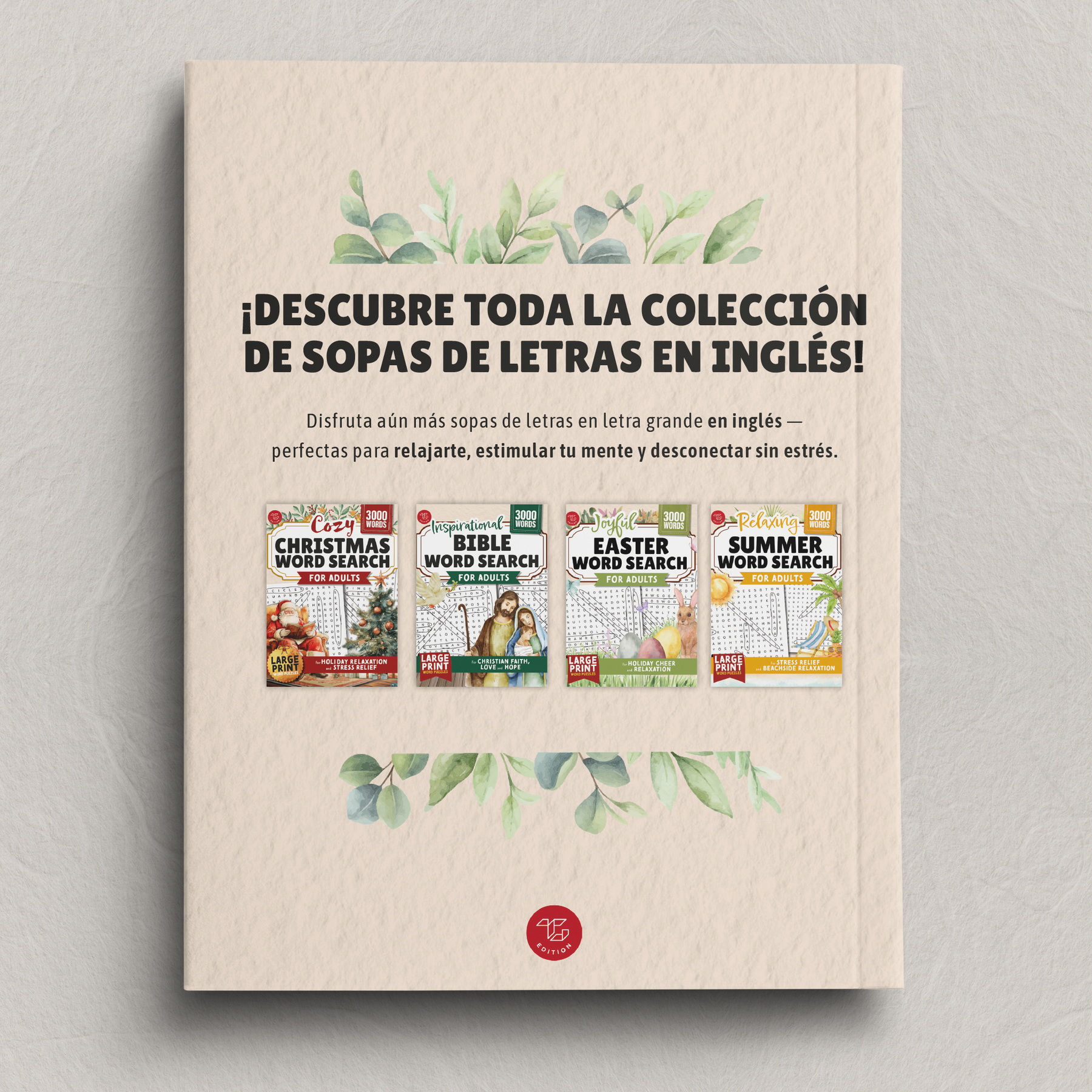 Sopa de letras relajante para adultos