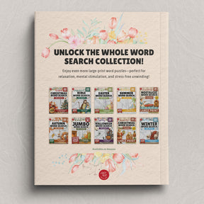 Peaceful Spring Word Search for Adults