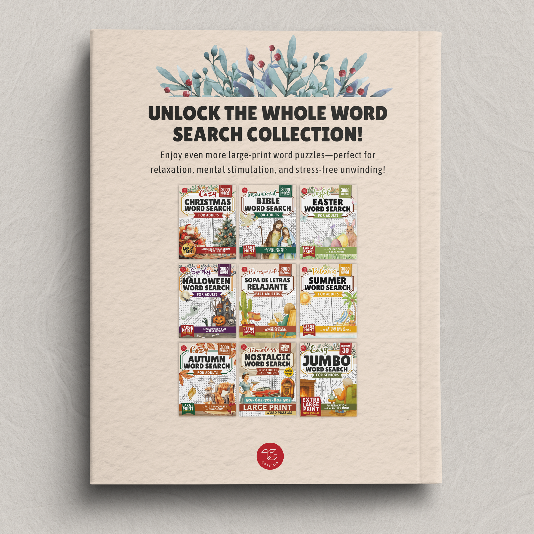Cozy Winter Word Search for Adults