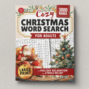 Cozy Christmas Word Search for Adults