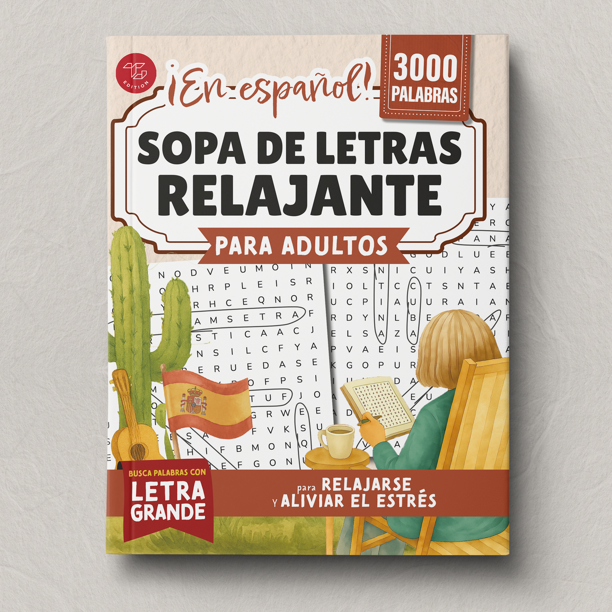 Sopa de letras relajante para adultos