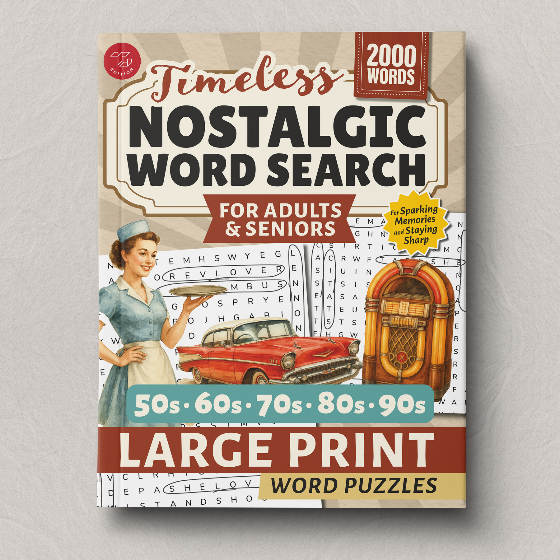 Nostalgic Word Search for Adults & Seniors