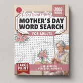 Heartwarming Mother’s Day Word Search for Adults – front cover