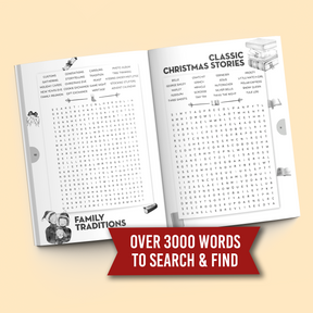 Cozy Christmas Word Search for Adults